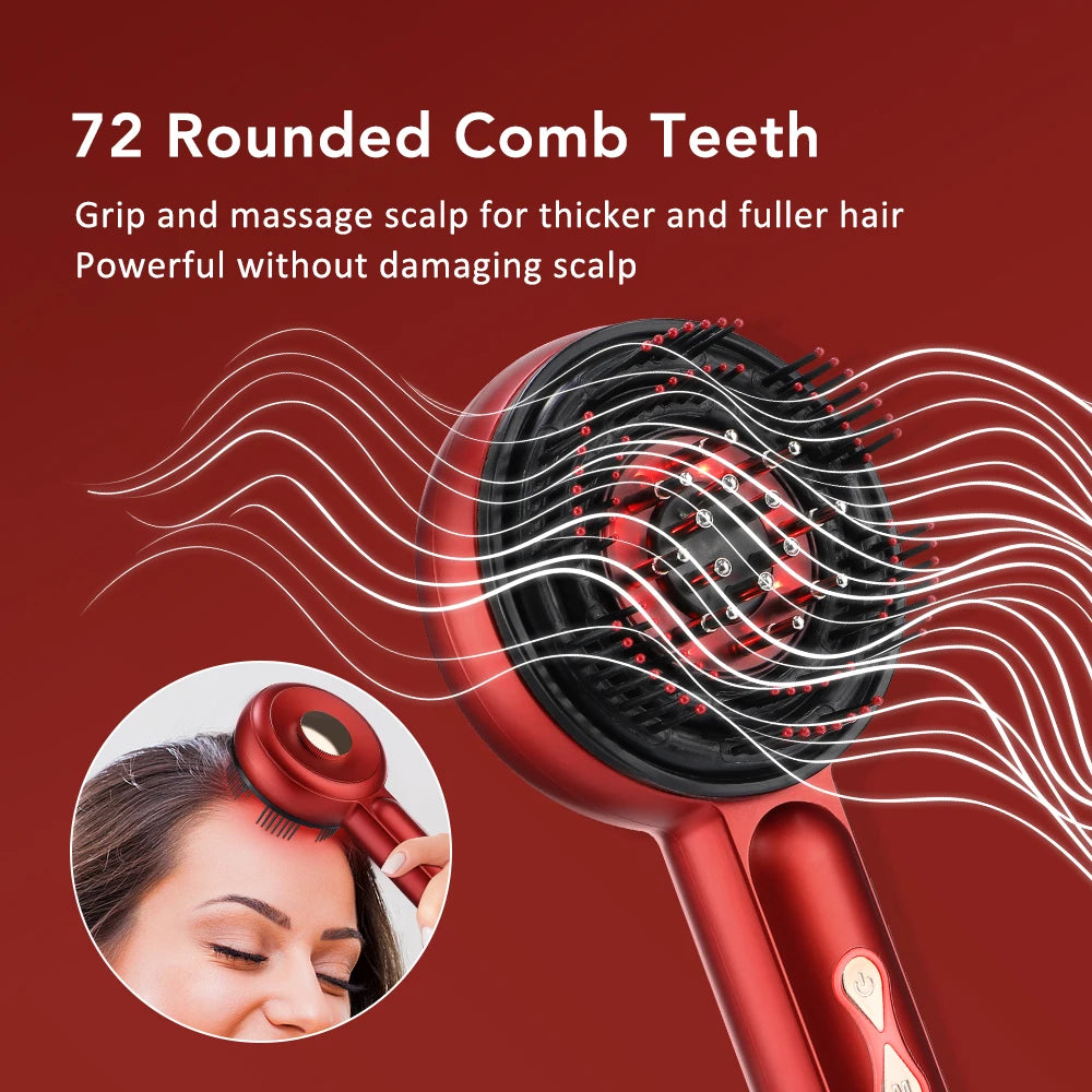 Red Light Therapy Scalp Massager