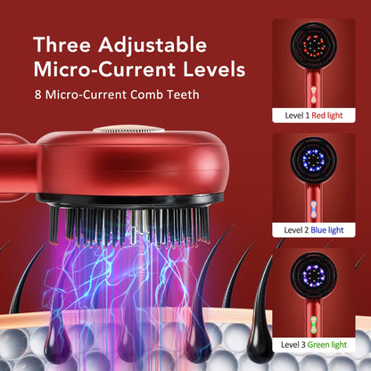 Red Light Therapy Scalp Massager