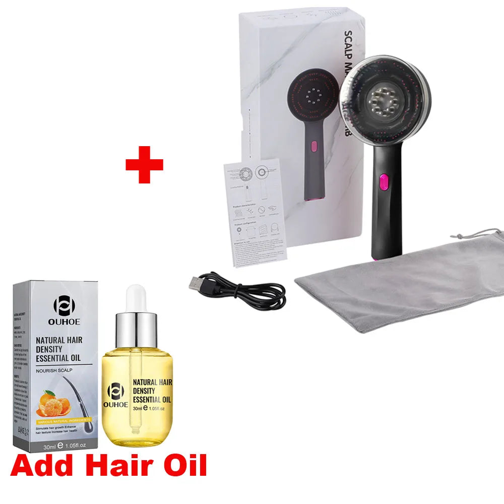 Red Light Therapy Scalp Massager