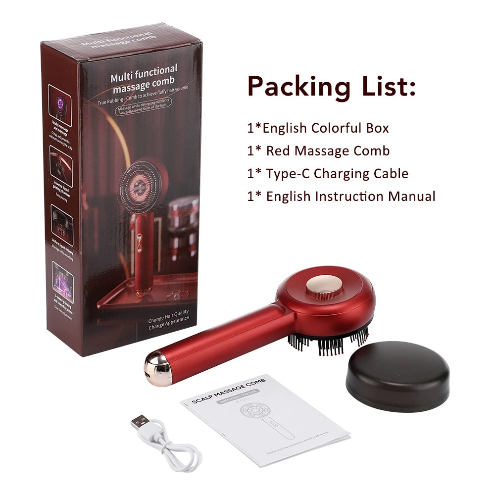 Red Light Therapy Scalp Massager
