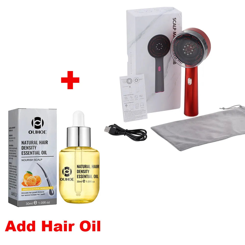 Red Light Therapy Scalp Massager