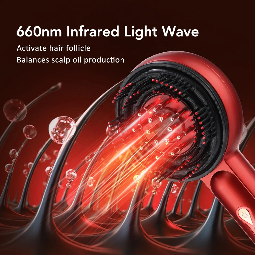 Red Light Therapy Scalp Massager