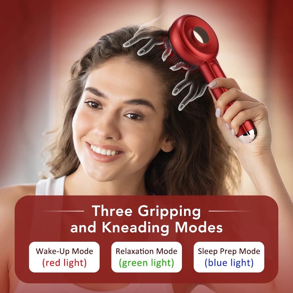 Red Light Therapy Scalp Massager
